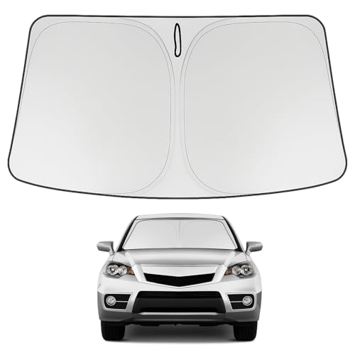 Image of Proadsy 2026 Upgrade Windshield Sun Shade Custom Fit 2007-2012 RDX Acura RDX Foldable Front Sunshade Protector Sun Visor Blocks UV Rays Keep Car Cooler