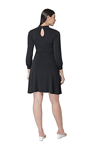 Image of Mode Women's Polyester Shift Midi Casual Dress