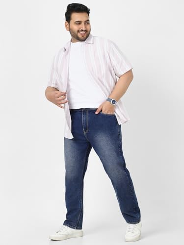 Image of Urbano Plus Men's Straight Fit Mid Rise Jeans