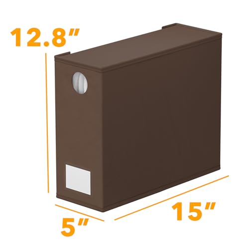 Image of SpaceAid 4 Pack Bed Sheet Organizers and Storage, Foldable Sheet Organizer for Linen Closet, Sheets Set Folder Keeper with Window XL (Queen & King Size) Bedding Container (Brown, 4 Pack)