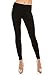 ALWAYS Women Solid Basic Soft Stretch Striped Leggings Black WhiteRegular