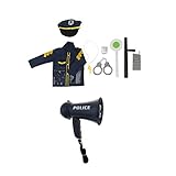 * Disfraz de oficial de policía 9 piezas / set para disfraz de niño.