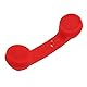 Bluetooth-Telefonhörer, Retro-strahlungssicherer Wiederaufladbarer Kabelloser Handy-Hörerempfänger, Kompatibel mit Mobiltelefonen, Laptops und Anderen Bluetooth-Geräten (Rot)