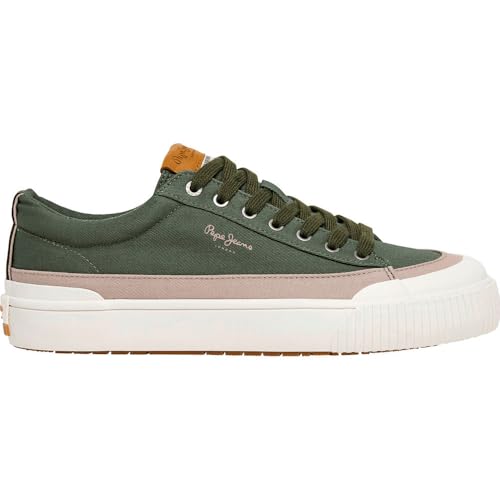 Comforatble e solidale Pepe Jeans Sneakers in Pelle Verde Ben Wash