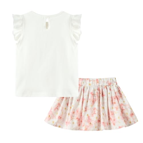 Image of Mud Kingdom Girls Outfits Cute Cartoon Polka Dots Summer Holiday Clothes Sets