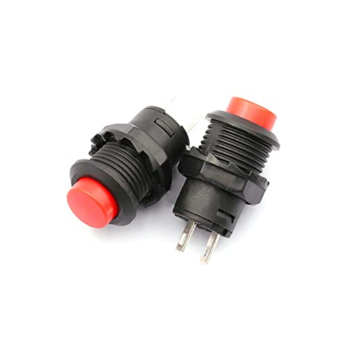 Interrupteur bouton rond DS-428 autobloquant 12mm en lot de 20 pièces