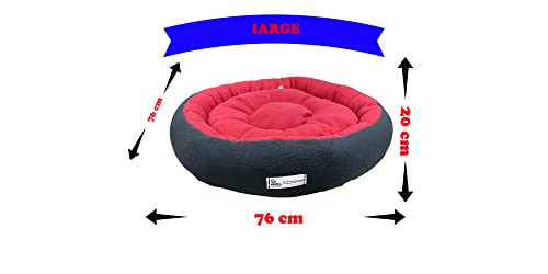 Image of Premium Large Size Dog Bed for Large Dogs and Puppies Anti Skid Bottom Washable Orthopedic Big Dog /cat Beds Red /Black