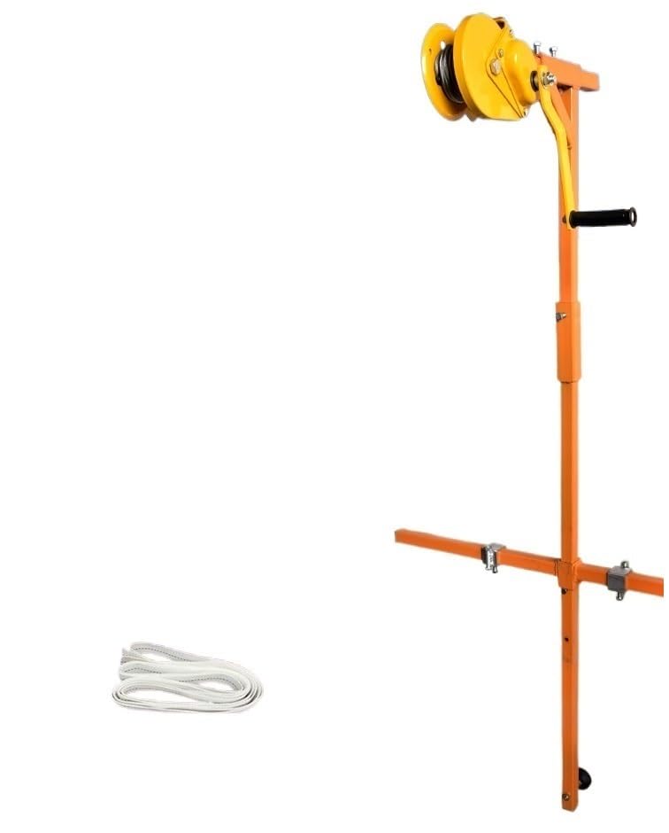 Cabrestante Manual con Soportes Plegables y Cuerda 49FT miniatura 2