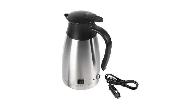 Tetera eléctrica para auto 1000ml acero inoxidable 12V miniatura 7