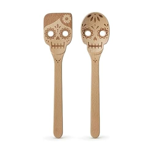 DEAD SET, Day of the Dead Wooden Spoons, Set of 2