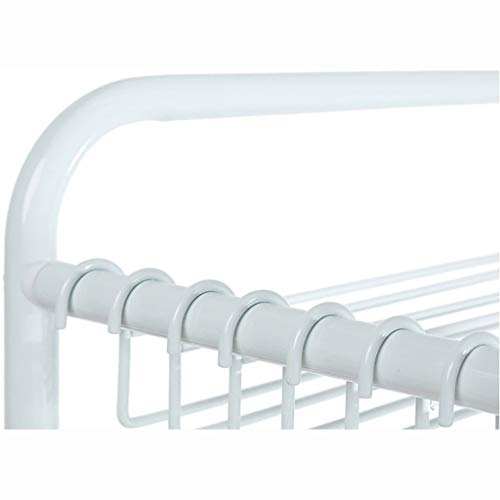 Porte-pantalons mobile blanc pour optimiser un petit dressing - 4