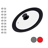 m tape brother Nuestra tapa para sartén es resistente al calor hasta 240 grados, mientras que el mango de plástico permanece frío permanentemente y no se calienta, la tapa universal se puede tocar y transportar sin preocupaciones.