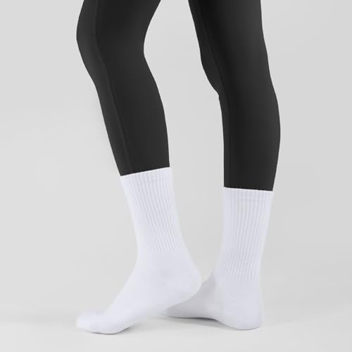 Women's Cotton Crew Socks: Lightweight and Comfortable 5 Pack
