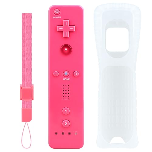 OSTENT Sensor de Movimiento Bluetooth Mando a Distancia Inalámbrico para Nintendo Wii/Wii U Consola Juego Color rosa