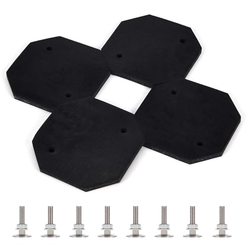 Cikroci 2 Post Car Lift Pads, Ultra Heavy Duty Automotive Lift Rubber Pads 5''x5'', Compatible with Forward, Gemini, Eagle, Worth, American, Grand, Tuxedo TP11KACD (Set of 4)