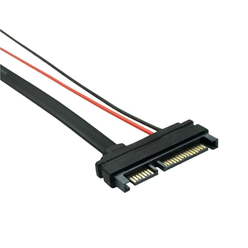 Cable Adaptador SATA ATA 22Pin 7+15 a Slimline SATA 13Pin 7+6 30cm miniatura 3