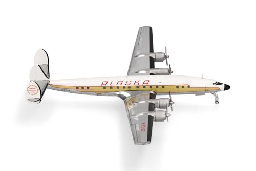 Lockheed L-1649A Alaska Airlines Herpa 1:200 - Avion miniature de collection en métal sans socle