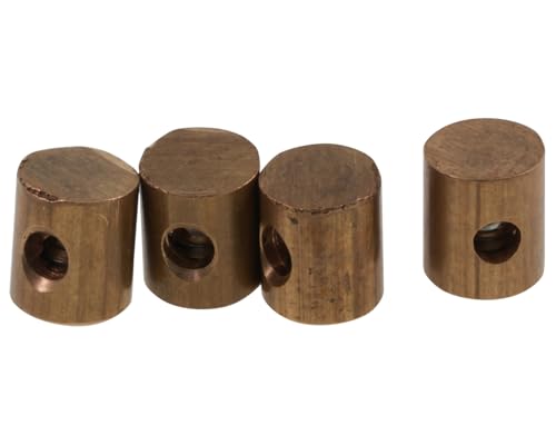 4 Stück Schraubnippel, aussen 6mm, Gesamtlänge 9mm, Gaszug Bremszug Bowdenzug Universal Nippel, Motorrad, Mofa, Roller, Moped, Quad und andere Zweiräder