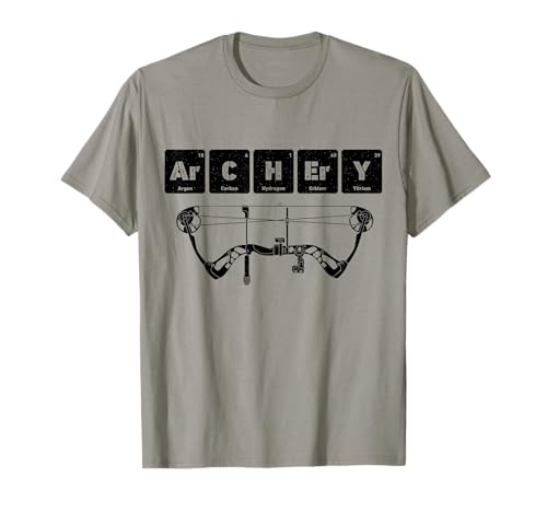 Archery Chemistry Periodic Table Men’s Bow T-Shirt