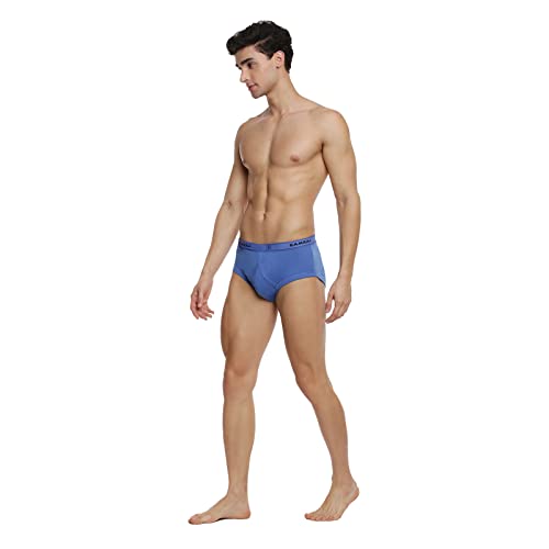 Image of RAMRAJ COTTON Men Pack Of 4 Solid Cotton Briefs | Soft Stretch Outer Elastic Waistband | Comfortable Daily Innerwear