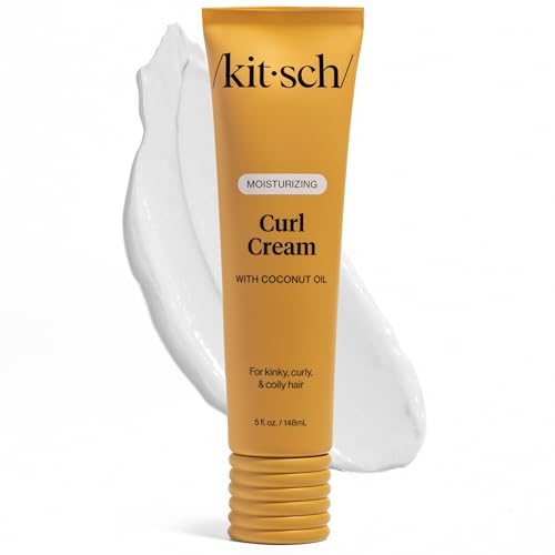 Kitsch Moisturizing Curl Cream for Curly Hair – Lightweight Curly Hair Products for Men & Women