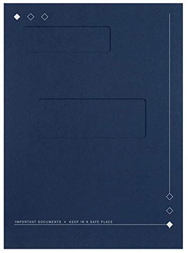 Tax Folder with Top-Staple Tabs and Offset Windows, 50/Pk