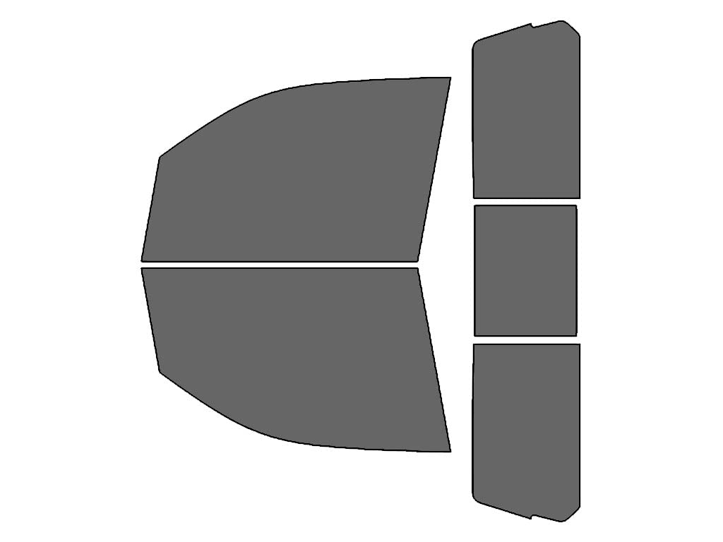 Rvinyl Window Tint Kit Compatible with Ram 1500 2019-2023 (2 Door Regular Cab) - Complete Precut Kit - 35%