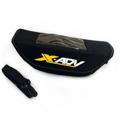 Sac guidon étanche X-ADV 750 jaune avec support GPS et rangement outils de réparation