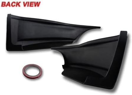 Miniatura 3 de 2 delantales de poliuretano negro estilo SS para parachoques trasero compatibles con Nissan 370Z 2009-2019, 2010 2011 2012 2013 2014 2015 2016 2017