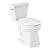 Signature Hardware 483545 Rilla 1.28 GPF Two Piece Elongated Toilet - Standard Seat Included - White