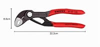 KNIPEX Cobra Hightech-Wasserpumpenzange auf SB-Karte mit rutschhemmendem Kunststoff überzogen 125 mm, 87 01 125 SB – Ansicht 8