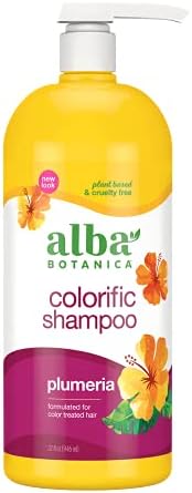 Alba Botanica Colorific Shampoo, Plumeria, 32 Oz