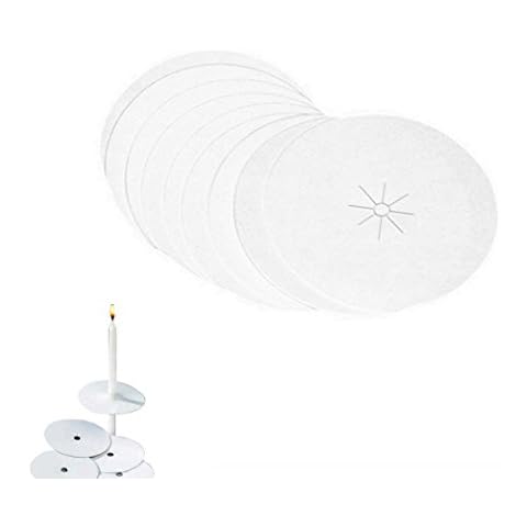 D'light Online Drip Protector - 100 Paper Bobeche Candle Holder for Candlelight Vigil, Church Service, Church Mass, Memorial Service and Devotional Candles (Set of 100) Cover