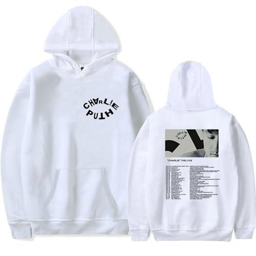 Photo de OUHZNUX Sweats À Capuche Charlie Puth Tour Merch Sweats À Capuche Hiver Hommes/Femmes Sweat À Capuche Cosplay Col Rond Sweat À Capuche Et Manches Longues XS-3XL-Black||XS
