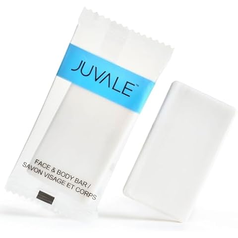 Juvale Bar Soap Bulk Set - 0.5 oz, Pack of 500 - Individually Wrapped Travel Soaps & Mini Bars for Hotel & Motel Use, Tea Tree Scent Cover