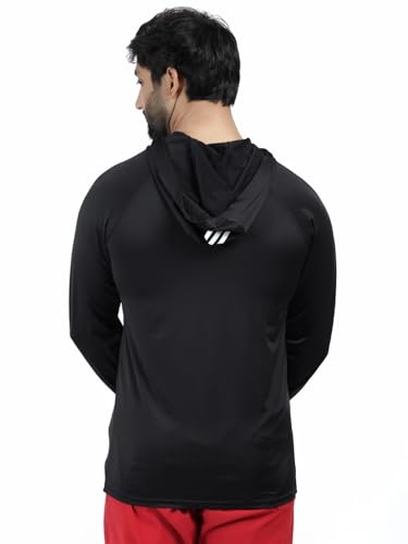 Image of Diamond Fashion Men's Gym Hoodie Jacket | Lightweight Stretchable Activewear for Workout, Running & Fitness | Quick Dry Full Zip Sports Hoodie for Men