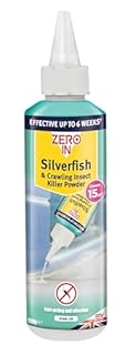 Zero In® Silverfish & Crawling Insect Killer Powder -150g, Instant, Long-Lasting, Non-Staining, Odourless Silverfish and Crawling Insect Treatment and Repellent for the Home