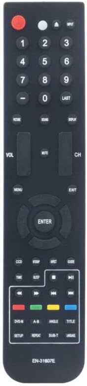 Replacement Remote Control Work for TV/Audio/Projector EN-31607E for Element TV ELCHS262 ELCHS192 ELCHW261 ELCHS322