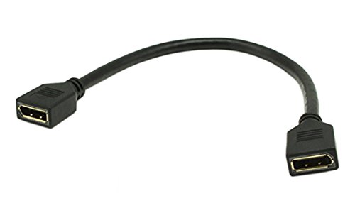 CERRXIAN DP - Cable de extensión DisplayPort 4K hembra a hembra de 0,3 m, versión 1.2