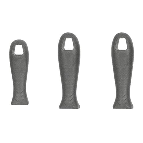 Mango de lima de plástico negro grande con agujero de 6 mm