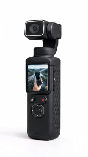 Image of GearX Pocket 2 Vlogging Camera with WiFi 4K Videos Photo Pocket Camera 3-Axis 330* Gimbal Stabilizer, Fast Focusing, Face /Object Tracking, Digital Video Camera for Photography (CAM01)