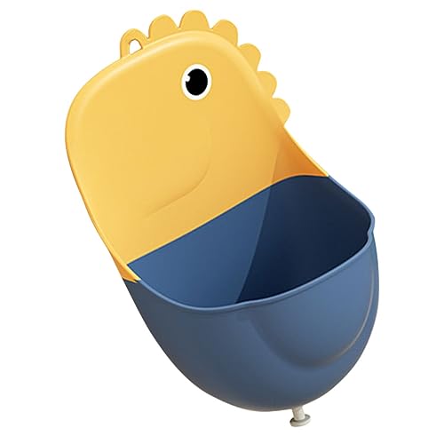 BIUDECO 男の子用トイレトレーニング小便器 立って排尿 子供用トレーニング便器 幼児用便器 お手入れ簡単 滑らかなタンク 大容量 溢れ防止 可能な高さ マンガ風デザイン 安定感のある構造