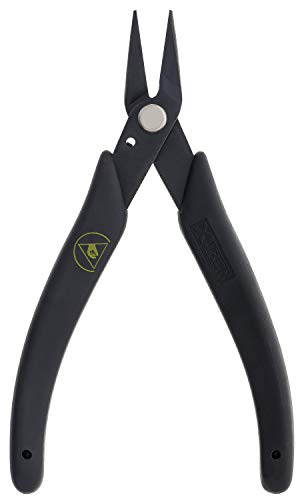 Alicates Xuron 485 para sujetar y doblar cables delgados en espacios reducidos con seguridad ESD