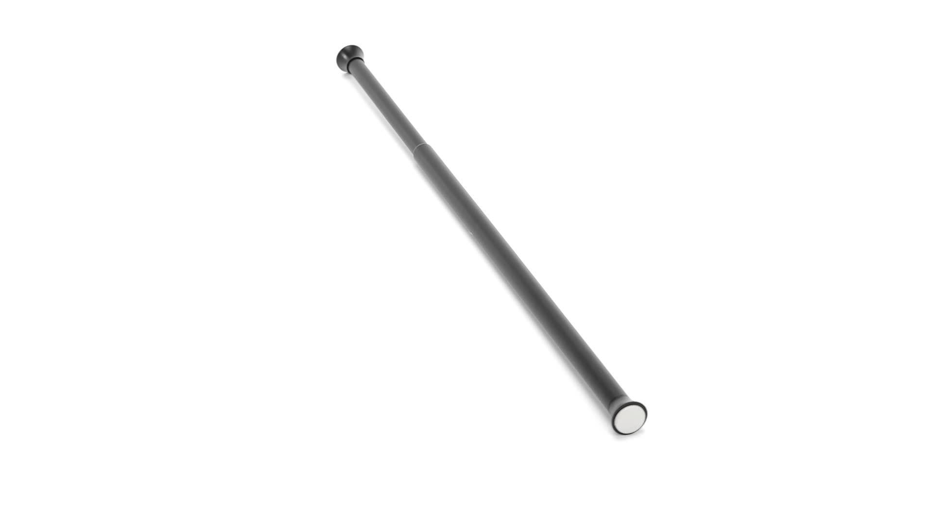 Amazon Basics Telescopic Shower Curtain Pole, 61 to 91 cm, Black