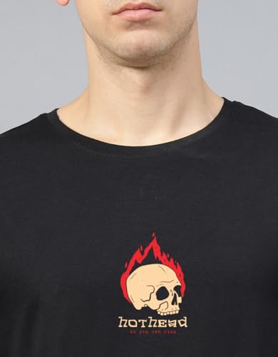 Image of Veirdo Men's T-Shirt Regular Fit Round Neck Pure Cotton Half Sleeve Graphics Printed T-Shirt Different Size Range S to 2XL