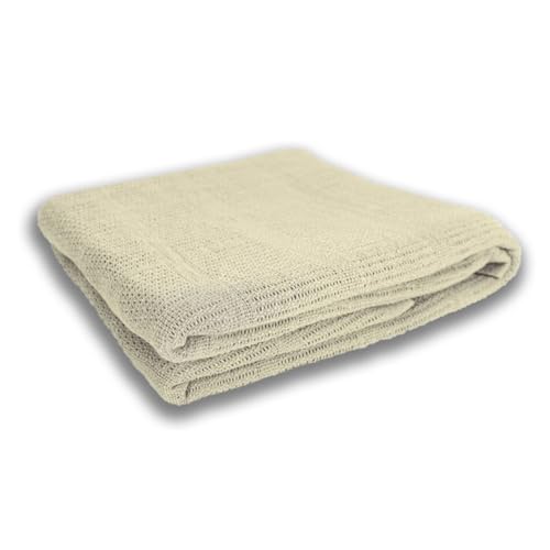 MIMOCASA Colcha Multiusos Verona Natural Cama, Sofá y Más, Ideal para decoración. Estilo y Confort Todo en Uno (Natural, 125cm x 180cm)