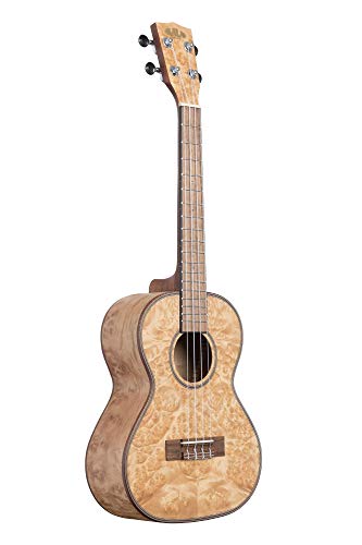 Kala KA-CARA-BUR-T Exotic Burl – Ukulélé tenor - Les Beatles, Paul McCartney, John Lennon, RIngo Starr, George Harrison Kala KA-CARA-BUR-T Exotic Burl - Ukulélé tenor