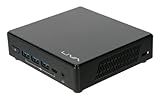 ECS EliteGroup Liva Fan-Less Z3 NUC Mini Pc Desktop Barebones with Pentium N6000 (up to 3.3GHz), 4G RAM, 128G Storage, no Windows