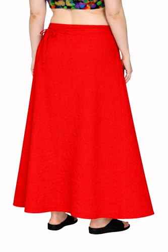 Image of CITIX Pure Cotton Petticoat for Woman Saree | Adujastable Drawstring Waist