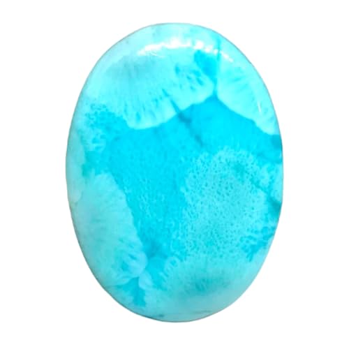 Larimar cabochon pour pendentif bohème et bague artisanale en pierre